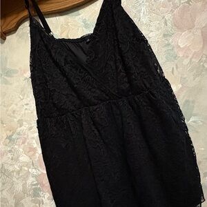 Torrid Black Lace Detail Top